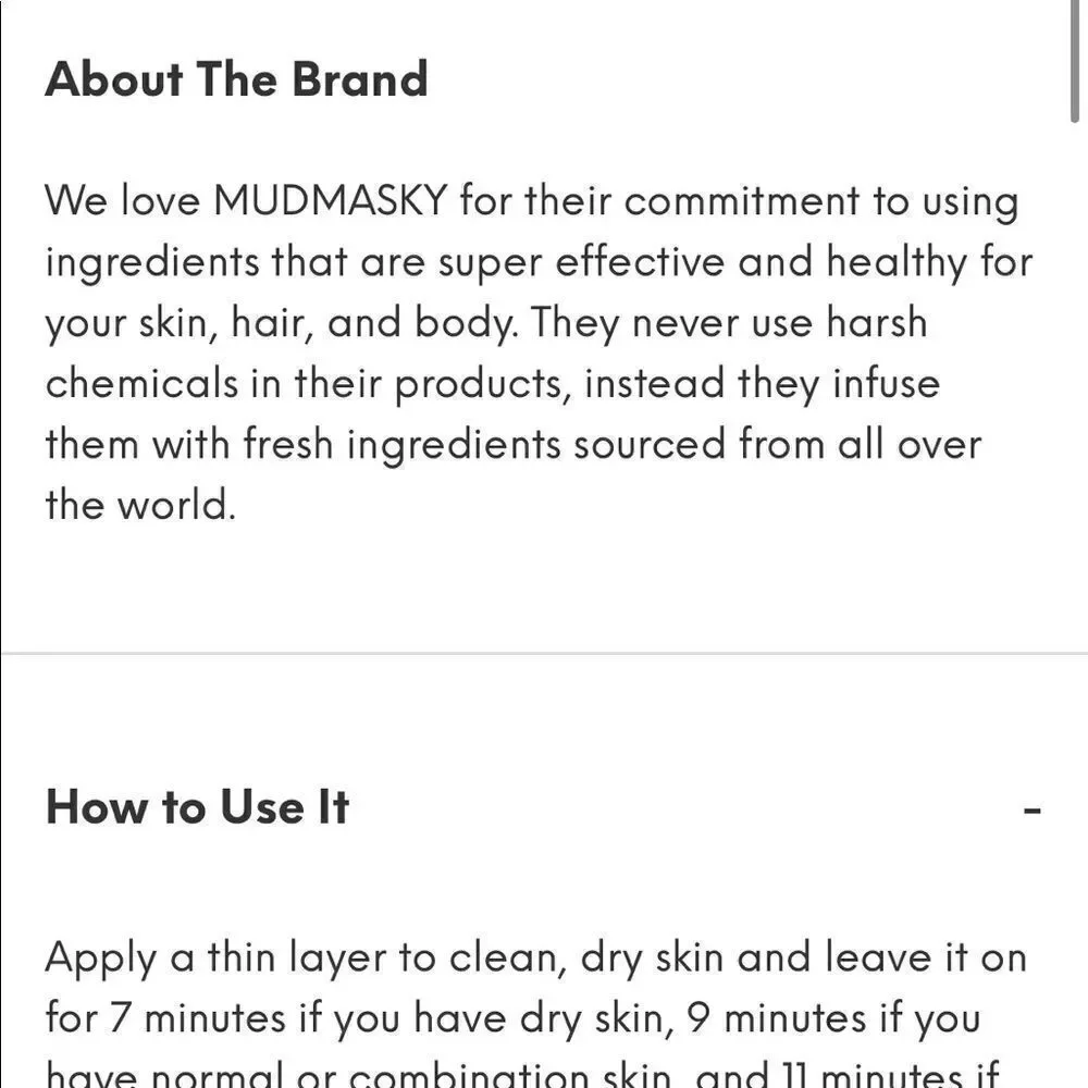 MUDMASKY®Facial Detox Purifying Recovery Mask 15ml